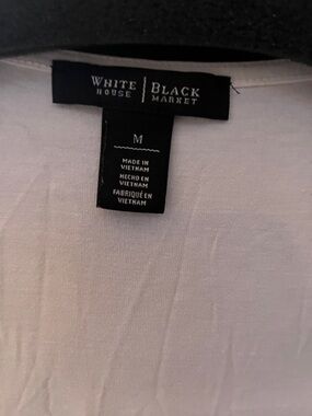 White House Black Market White Blouse - Medium